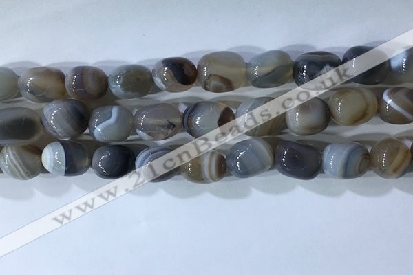 CNG8237 15.5 inches 12*16mm nuggets striped agate beads wholesale