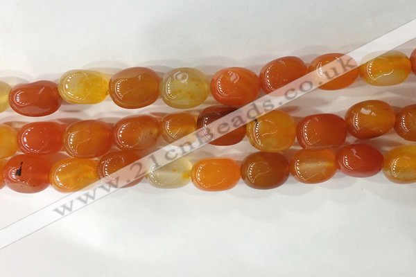 CNG8249 15.5 inches 13*18mm nuggets agate beads wholesale