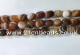 CNG8278 15.5 inches 13*18mm nuggets striped agate beads wholesale