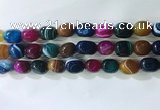 CNG8282 15.5 inches 13*18mm nuggets striped agate beads wholesale