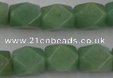 CNG830 15.5 inches 13*18mm faceted nuggets green aventurine beads