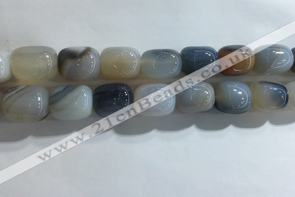 CNG8301 15.5 inches 15*20mm nuggets agate beads wholesale