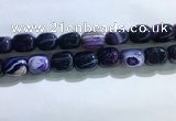 CNG8313 15.5 inches 15*20mm nuggets striped agate beads wholesale