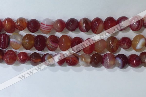 CNG8346 15.5 inches 10*12mm nuggets striped agate beads wholesale