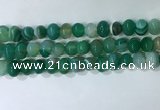 CNG8349 15.5 inches 10*12mm nuggets striped agate beads wholesale