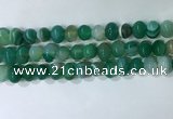 CNG8349 15.5 inches 10*12mm nuggets striped agate beads wholesale