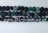 CNG8354 15.5 inches 10*12mm nuggets striped agate beads wholesale