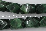 CNG838 15.5 inches 13*18mm faceted nuggets African jade beads