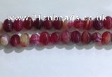 CNG8382 15.5 inches 12*16mm nuggets striped agate beads wholesale