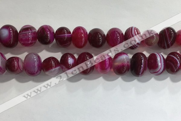 CNG8383 15.5 inches 12*16mm nuggets striped agate beads wholesale