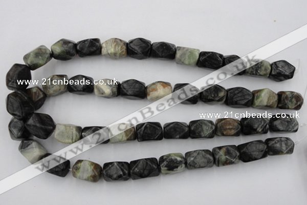 CNG840 15.5 inches 13*18mm faceted nuggets picasso jasper beads