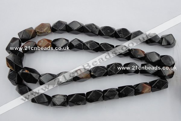 CNG843 15.5 inches 13*18mm faceted nuggets picasso jasper beads