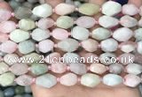 CNG8516 15.5 inches 8*12mm - 10*15mm faceted nuggets morganite beads