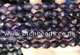 CNG8518 15.5 inches 8*10mm - 10*14mm faceted nuggets amethyst beads