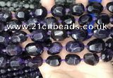 CNG8519 15.5 inches 12*16mm - 15*20mm faceted nuggets amethyst beads