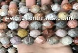 CNG8527 15.5 inches 12*16mm - 13*18mm faceted nuggets fossil coral beads