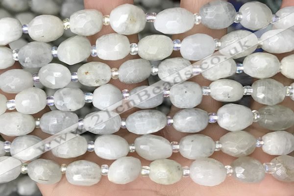 CNG8530 15.5 inches 8*9mm - 9*11mm faceted nuggets moonstone beads