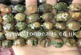 CNG8540 15.5 inches 10*14mm - 12*16mm faceted nuggets rhyolite beads