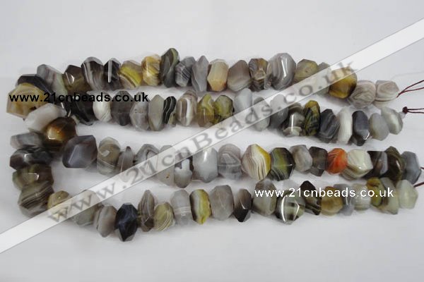 CNG855 15.5 inches 7*13mm – 10*20mm faceted nuggets Botswana agate beads