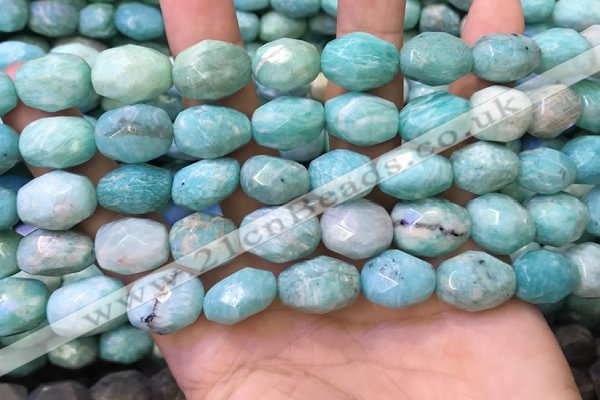 CNG8568 12*16mm - 13*18mm faceted nuggets amazonite beads