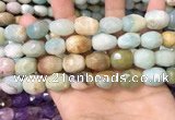 CNG8569 12*16mm - 15*20mm faceted nuggets amazonite beads