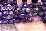 CNG8581 13*18mm - 15*20mm faceted nuggets amethyst beads