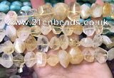 CNG8591 12*16mm - 13*18mm faceted nuggets citrine gemstone beads