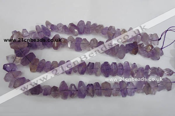 CNG861 15.5 inches 10*14mm – 13*20mm faceted nuggets amethyst beads