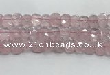 CNG8611 10*13mm - 12*16mm faceted freeform rose quartz beads
