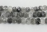 CNG8612 10*13mm - 12*16mm faceted freeform cloudy quartz beads