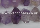 CNG862 15.5 inches 12*18mm – 14*23mm faceted nuggets amethyst beads