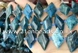 CNG8648 13*20mm - 15*25mm faceted freeform apatite beads