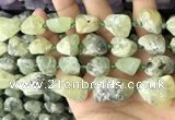 CNG8663 12*16mm - 18*25mm nuggets green rutilated quartz beads