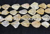 CNG8679 15.5 inches 15*20mm - 23*30mm freeform citrine beads