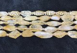 CNG8681 15.5 inches 12*23mm - 15*25mm faceted freeform citrine beads