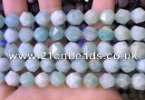 CNG8712 15.5 inches 10mm faceted nuggets amazonite gemstone beads