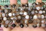 CNG8720 15.5 inches 6mm faceted nuggets agate gemstone beads