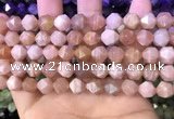 CNG8742 15.5 inches 8mm faceted nuggets moonstone gemstone beads