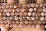 CNG8753 15.5 inches 8mm faceted nuggets moonstone beads wholesale