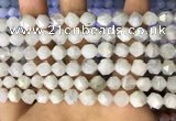 CNG8757 15.5 inches 8mm faceted nuggets white moonstone beads