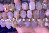 CNG8780 15 inches 13*20mm - 15*24mm faceted nuggets sakura agate beads