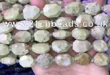 CNG8782 15 inches 12*16mm - 15*20mm faceted freeform turquoise beads