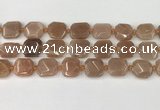 CNG8812 15.5 inches 16mm - 20mm faceted freeform moonstone beads