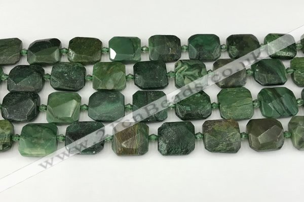 CNG8823 15.5 inches 16mm - 20mm faceted freeform african jade beads