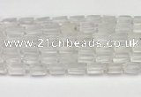 CNG8845 15.5 inches 8*12mm - 10*16mm nuggets matte white crystal beads