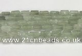 CNG8852 15.5 inches 8*12mm - 10*16mm nuggets matte green quartz beads