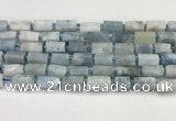 CNG8854 15.5 inches 8*12mm - 10*16mm nuggets matte aquamarine beads