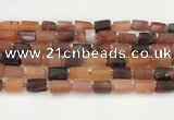 CNG8861 15.5 inches 8*12mm - 10*16mm nuggets matte carnelian beads