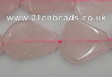 CNG888 15.5 inches 18*22mm – 25*30mm freeform rose quartz beads