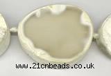 CNG8955 40*50mm - 50*60mm freeform druzy agate beads